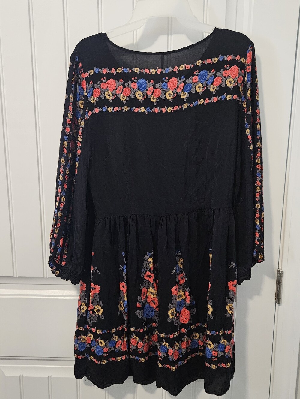 Free People Dress Floral Boho Hippie Womens 12 - Picture 6 of 7